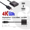 Club 3D ADA Club3D DISPLAY PORT 1.2 MALE TO HDMI 2.0 FEMALE 4K 60HZ UHD/ 3D ACTIVE ADAPTER