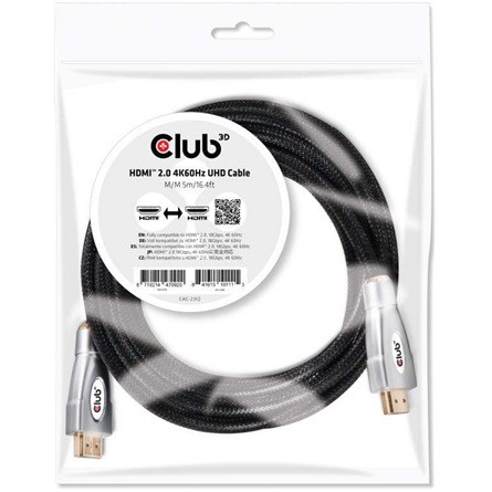 Club 3D KAB Club3D High Speed HDMI 2.0 4K60Hz UHD kábel - 5m