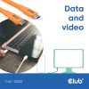 Club 3D Kábel - CAC-3000 (USB-C, PD 240W, 20Gbps, 4K60Hz, 2m, narancs)