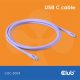 Club 3D Kábel - CAC-3004 (USB-C, PD 240W, 20Gbps, 4K60Hz, 2m, lila).