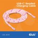 Club 3D Kábel - CAC-3010 (USB-C, PD 240W, 20Gbps, 4K60Hz, 2m, pink)