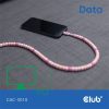 Club 3D Kábel - CAC-3010 (USB-C, PD 240W, 20Gbps, 4K60Hz, 2m, pink)