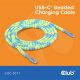 Club 3D Kábel - CAC-3011 (USB-C, PD 240W, 20Gbps, 4K60Hz, 2m, kék)