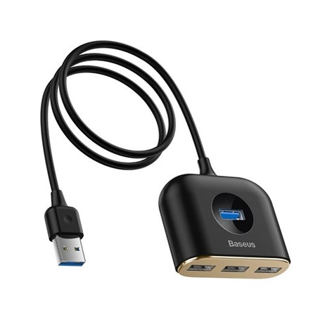 BASEUS USB HUB passzív, 100cm kábel, FEKETE