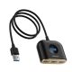 BASEUS USB HUB passzív, 100cm kábel, FEKETE