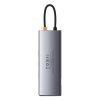 Baseus Metal Gleam 9-in-1 Multifunctional USB Type-C HUB dokkoló állomás, szürke
