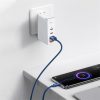 Baseus Crystal Shine USB Type-A – USB Type-C, 100W gyorstöltő adatkábel, 2m, kék
