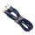 Baseus Cafule USB Type-A – iPhone, 2.4A gyorstöltő adatkábel, 1m, arany/kék