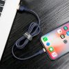 Baseus Cafule USB Type-A – iPhone, 2.4A gyorstöltő adatkábel, 1m, arany/kék