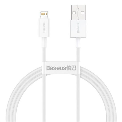 Baseus ACC Baseus Superior Series Fast Charging Data Cable USB to iPhone 2.4A 1m gyorstöltő adatkábel, fehér