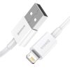 Baseus ACC Baseus Superior Series Fast Charging Data Cable USB to iPhone 2.4A 1m gyorstöltő adatkábel, fehér