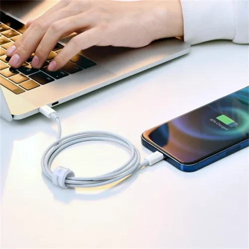 Baseus ACC Baseus Superior USB Type-A – iPhone, 2.4A gyorstöltő adatkábel, 1.5m, fehér