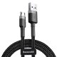 Baseus Cafule USB Type-A – Micro USB, 2A töltőkábel, 3m, szürke/fekete
