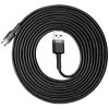 Baseus Cafule USB Type-A – Micro USB, 2A töltőkábel, 3m, szürke/fekete
