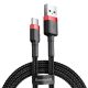 Baseus ACC Baseus Cafule USB for Type-C 3A 1m gyorstöltő adatkábel, piros/fekete