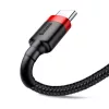 Baseus ACC Baseus Cafule USB Type-A – USB Type-C, 10W gyorstöltő adatkábel, 2m, fekete/piros