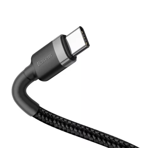 Baseus ACC Baseus Cafule USB Type-C, 60W gyorstöltő adatkábel, 2m, fekete/szürke