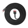 Baseus Cafule USB Type-A – USB Type-C, 2A töltőkábel, 3m, piros/fekete