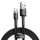 Baseus Cafule USB Type-A – USB Type-C, 2A töltőkábel, 3m, szürke/fekete