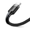 Baseus Cafule USB Type-A – USB Type-C, 2A töltőkábel, 3m, szürke/fekete