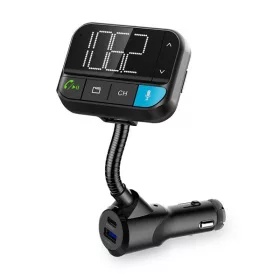   Nedis CATR1024BK FM transmitter, Bluetooth, PD 20W / QC 3.0, Gyorstöltés, Basszuskiemelés, Google Asszisztens / Siri