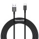 Baseus ACC Baseus Superior Series Fast Charging Data Cable USB Type-A to USB Type-C 66W 2m gyorstöltő adatkábel, fekete