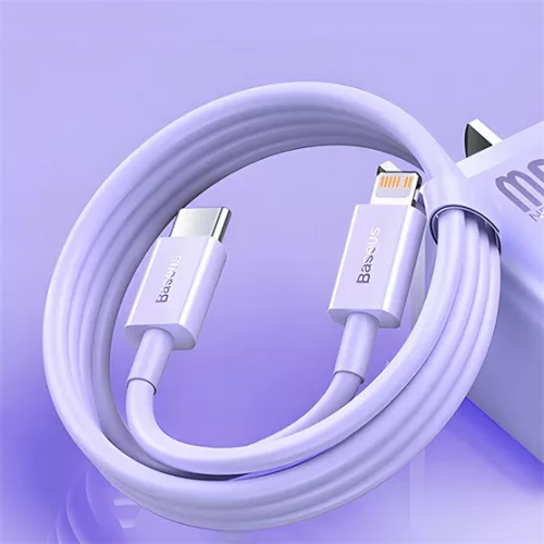 Baseus ACC Baseus Superior Series Fast Charging Data Cable Type-C to iPhone PD 20W 1m gyorstöltő adatkábel, lila