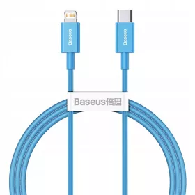   Baseus ACC Baseus Superior Series Fast Charging Data Cable Type-C to iPhone PD 20W 1m gyorstöltő adatkábel, világoskék