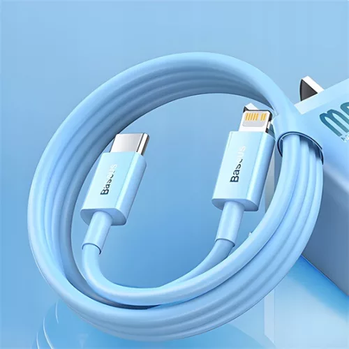 Baseus ACC Baseus Superior Series Fast Charging Data Cable Type-C to iPhone PD 20W 1m gyorstöltő adatkábel, világoskék