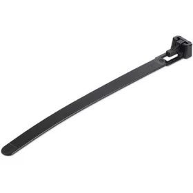   StarTech CBMZTRB5BK 100 PACK OF RESEALABLE ZIP TIE 5 BLACK kábelkötegelő fekete 100db