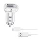 CELLULARLINE autós töltő USB aljzat 15W, gyorstöltő + microUSB kábel, FEHÉR