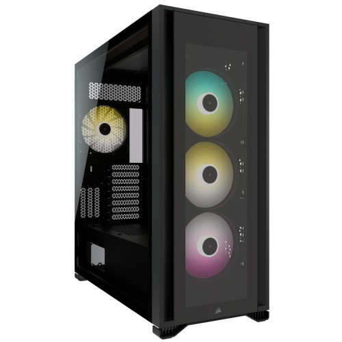 CORSAIR iCUE 7000X RGB Full Tower Smart számítógépház, fekete