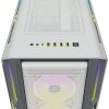 CORSAIR iCUE 5000T RGB Smart számítógépház, fehér