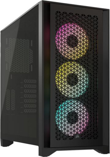 CORSAIR iCUE 4000D RGB Airflow számítógépház, fekete