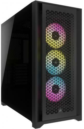 CORSAIR iCUE 5000D RGB Airflow számítógépház, fekete