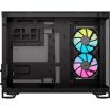 Corsair 2500X RGB Dual-Chamber táp nélküli ablakos Mid Tower számítógépház fekete