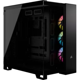   Corsair 6500X RGB Dual-Chamber táp nélküli ablakos Mid Tower számítógépház fekete