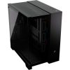 Corsair 6500X RGB Dual-Chamber táp nélküli ablakos Mid Tower számítógépház fekete