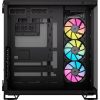 Corsair 6500X RGB Dual-Chamber táp nélküli ablakos Mid Tower számítógépház fekete