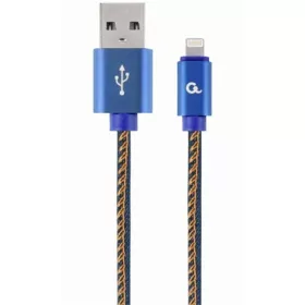   Gembird USB-A 2.0 -> Lightning M/M adatkábel 1m kék farmer Premium