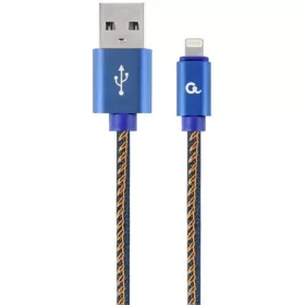   Gembird USB-A 2.0 -> Lightning M/M adatkábel 2m kék farmer Premium
