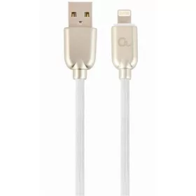   Gembird USB-A 2.0 -> Lightning M/M adatkábel 2m fehér Premium rubber