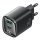 USAMS CC229 hálózati töltő USB+Type-C aljzat 30W, LED kijelző, FEKETE