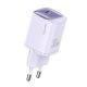 USAMS CC251 hálózati töltő Type-C aljzat 30W, PD gyorstöltő, LILA