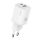 USAMS CC254 hálózati töltő USB+Type-C aljzat 30W, PD gyorstöltő, FEHÉR