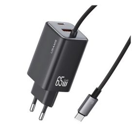   Usams CC266 JC 66W univerzális hálózati töltő adapter fekete