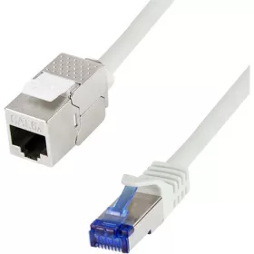   LogiLink Consolidation point RJ45 CAT6A S/FTP -> RJ45 CAT6A S/FTP M/M adatkábel hosszabbító 15m szürke