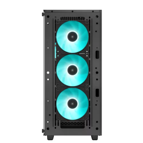DeepCool Számítógépház - CC560 V2 (fekete, ablakos, 4x12cm ventilátor, Mini-ITX / Micro-ATX / ATX, 1xUSB3.0, 1xUSB2.0)
