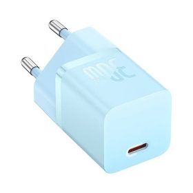   Baseus GaN5 Mini hálózati gyorstöltő 30W, USB Type-C, kék