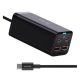BASEUS hálózati elosztó 2 USB+2 Type-C aljzat 100W, PD gyorstöltő 4.0 + Type-C kábel, FEKETE